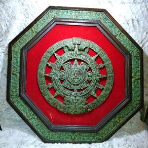 Ancient Mayan calendar wall hanging. 365-day solar calendar